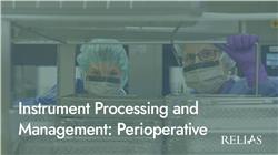 Instrument Processing and Management: Perioperative