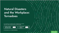 Natural Disasters and the Workplace: Tornadoes