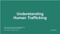 Understanding Human Trafficking