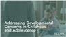 Addressing Developmental Concerns in Childhood and Adolescence