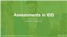 Assessments in IDD