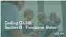 Coding OASIS: Section G - Functional Status