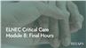 ELNEC Critical Care Module 8: Final Hours