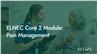 ELNEC Core Module 2: Pain Management